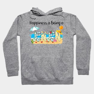 Happiness Is Being A Jenjen Summer Beach Happy Mother's Day Hoodie